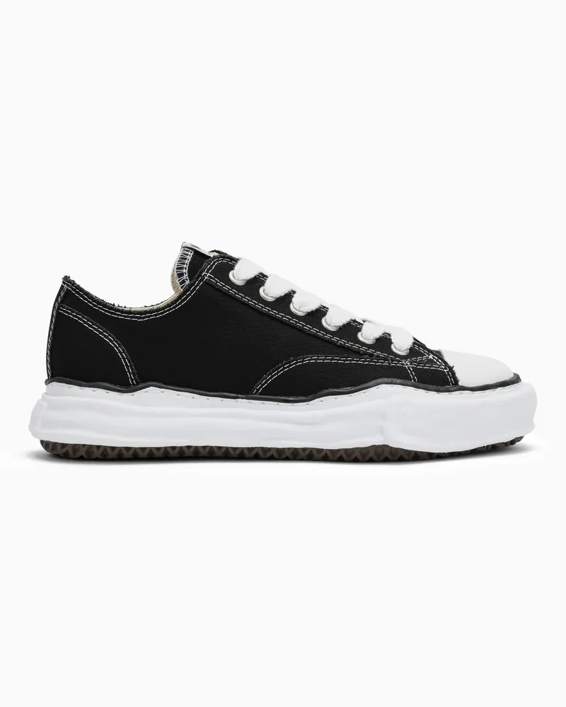 MIHARAYASUHIRO Peterson Low Schwarzer Canvas-Sneakers Black