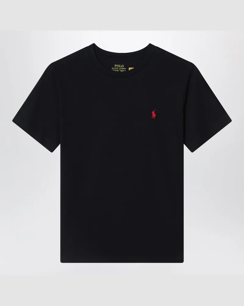 Ralph Lauren Schwarzes T-Shirt aus Baumwolle Black