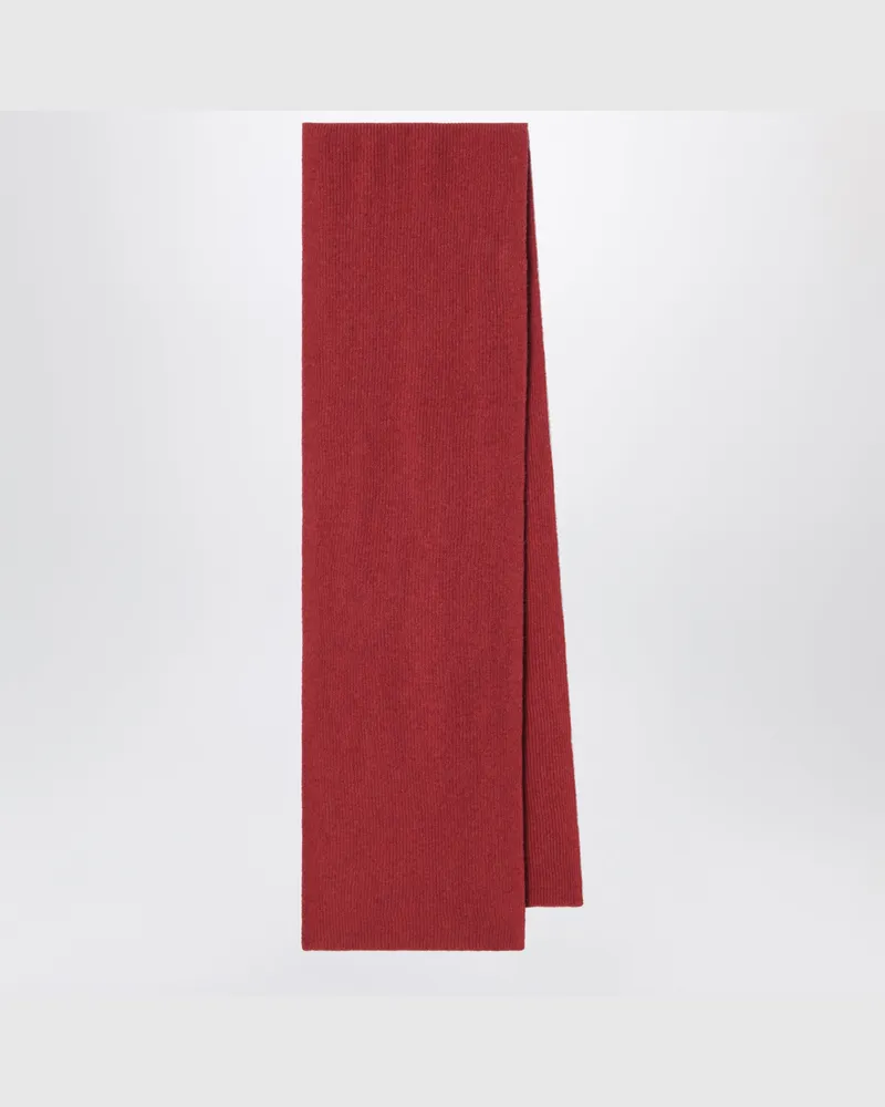 Le Bonnet Schal aus Wolle und Caregora in Terra Red