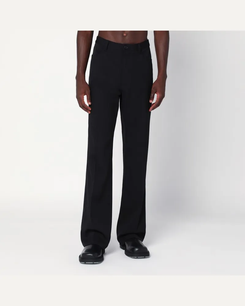 Balenciaga Schwarze Regular-Fit-Anzughose Schwarz