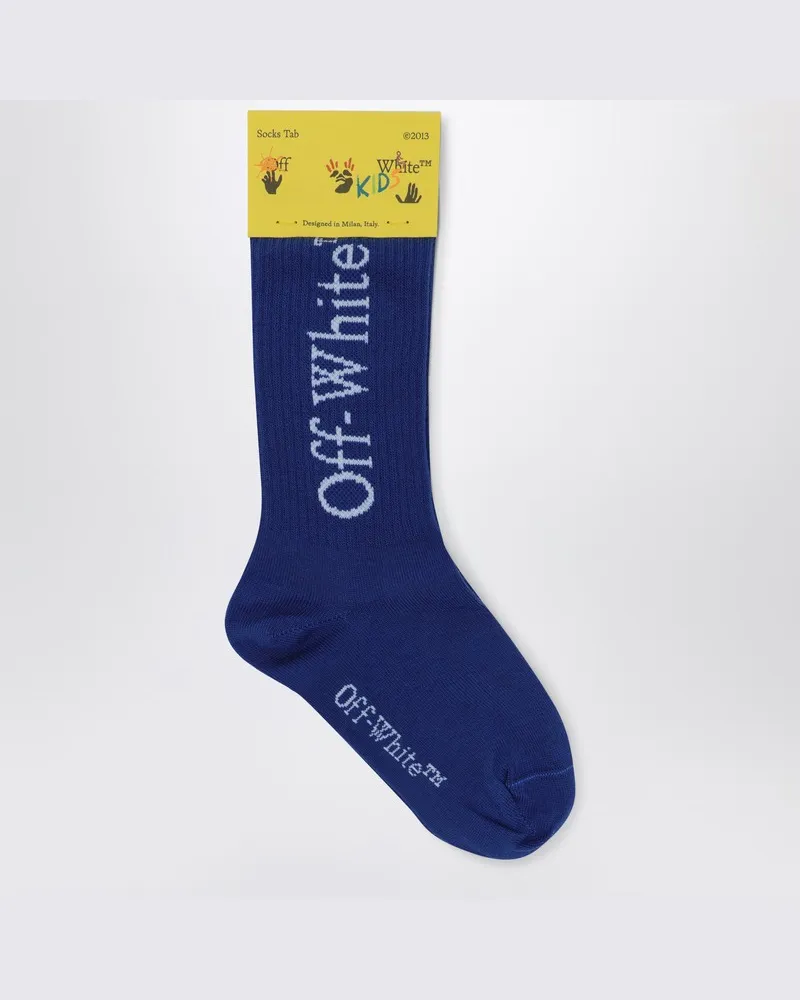 OFF-WHITE Blaue Socken mit Logo Blau
