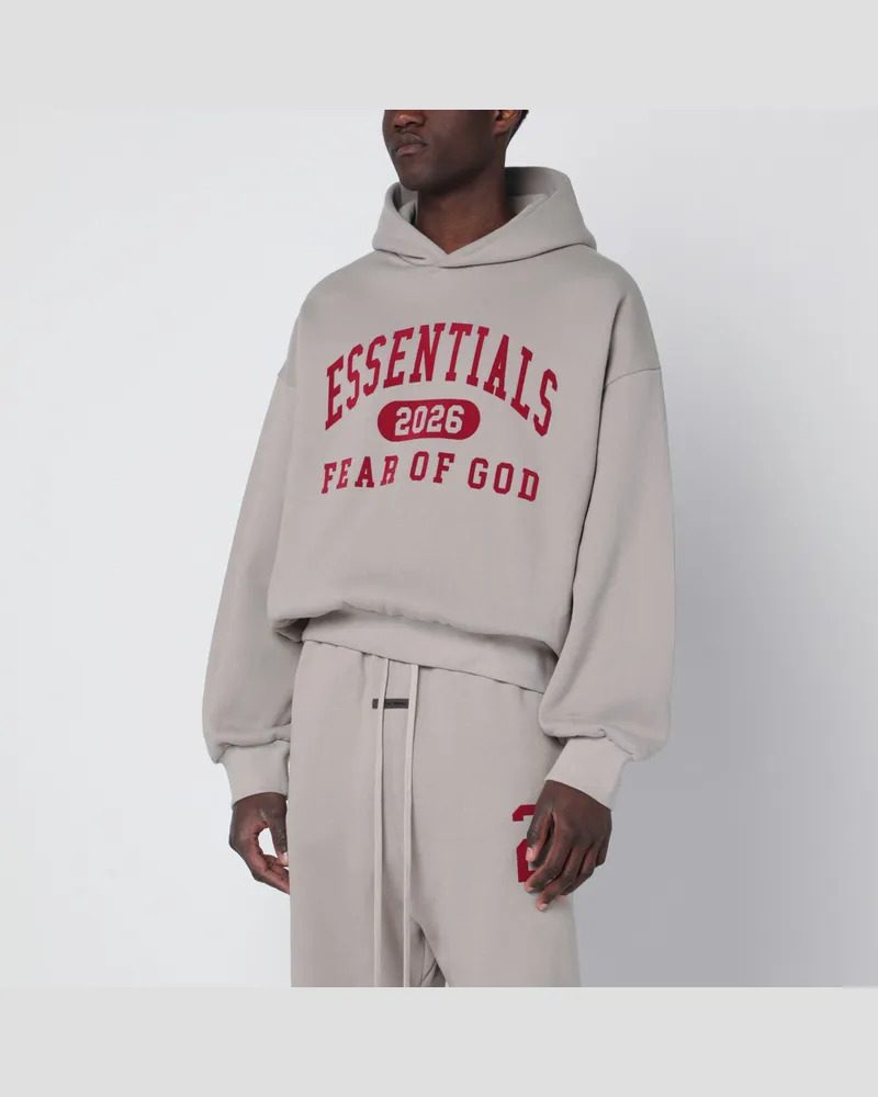 Fear of God Rauchgraues Sweatshirt mit Logoprint Grey