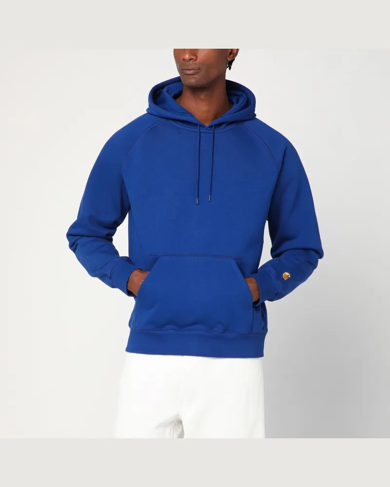 Carhartt WIP Hooded Chase Sweatshirt Wolfsbane/Gold Blue