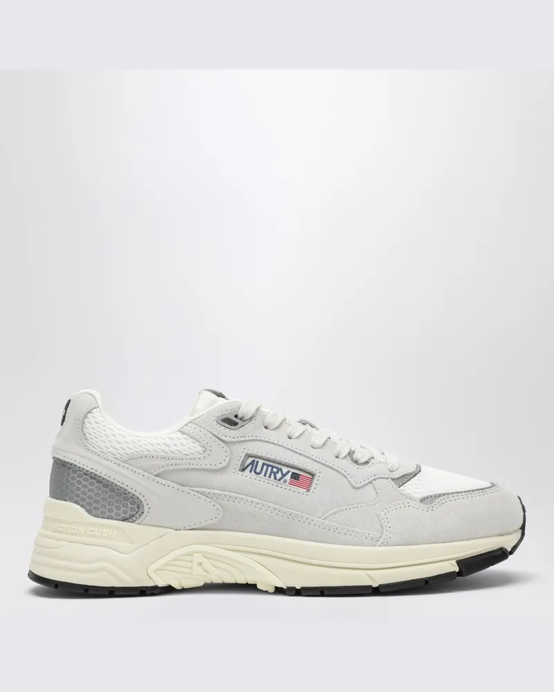 AUTRY Hyperway Sneaker aus Mesh und Wildleder in Weiß Silber Weiß