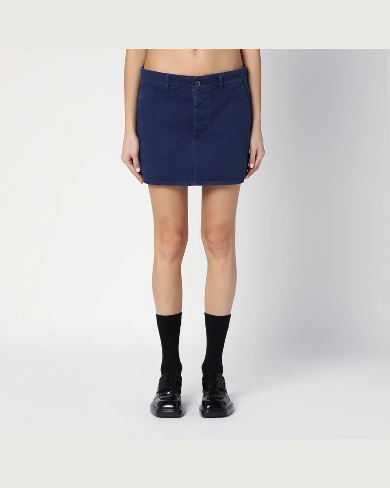 Miu Miu Indigoblauer Mini-Jeansrock aus Denim 