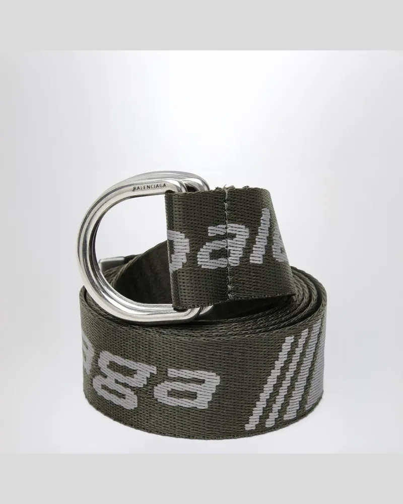 Balenciaga Gürtel mit D-Ring und Loop-Motiv Sports Icon Green