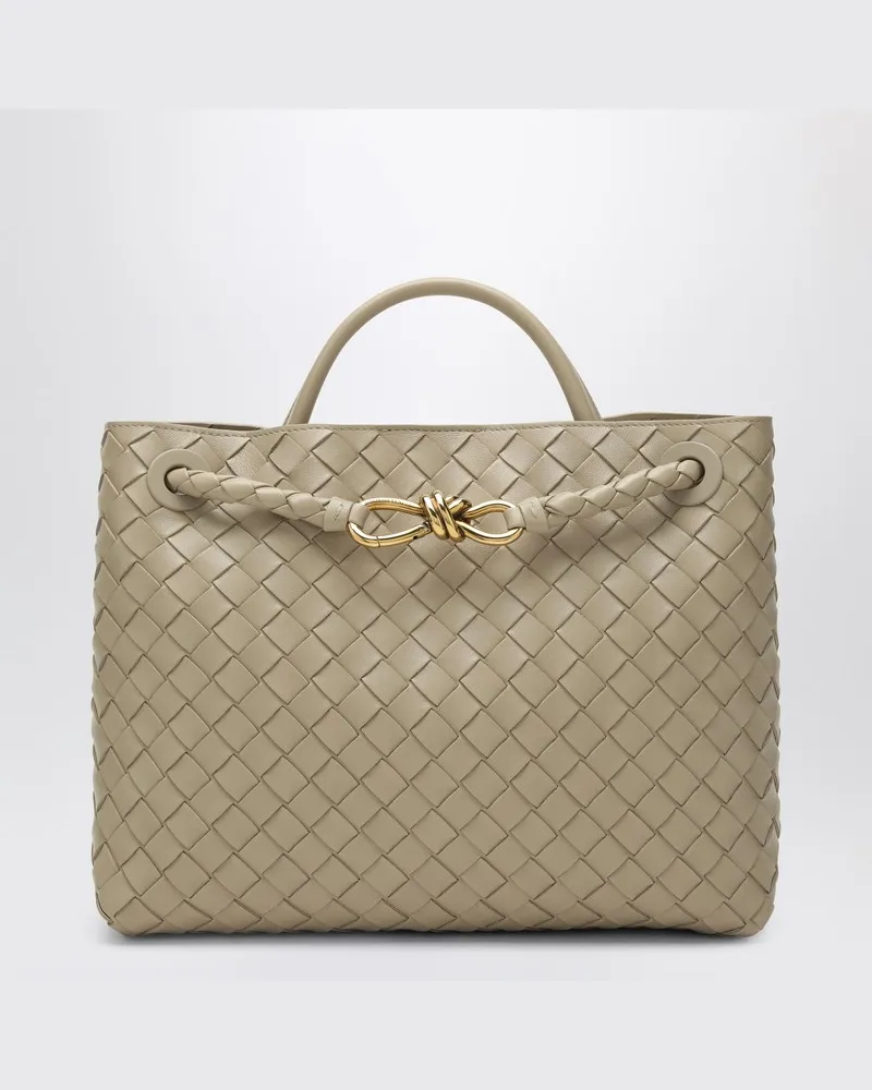 Bottega Veneta Andiamo Medium écru Tasche Beige