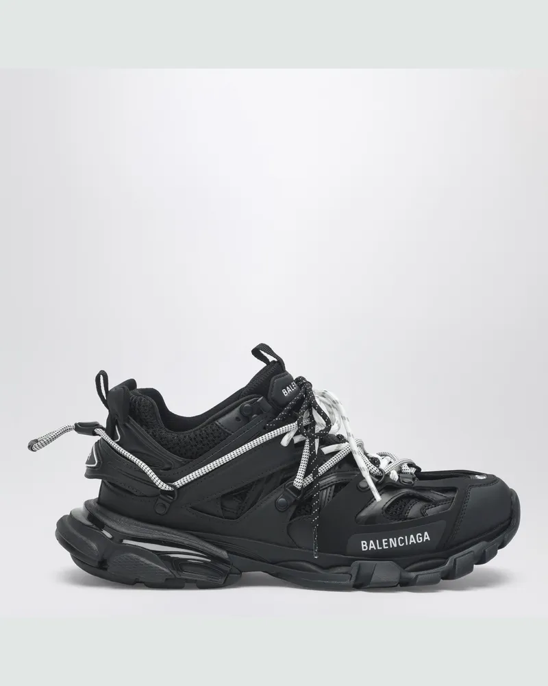 Balenciaga Niedrige Track Sneakers in Schwarz und Weiß Black