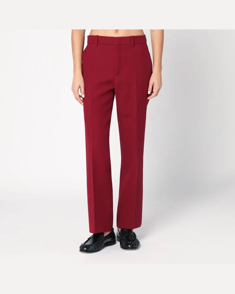 Gucci Klassische Hose in Ankerrot Burgunderrot