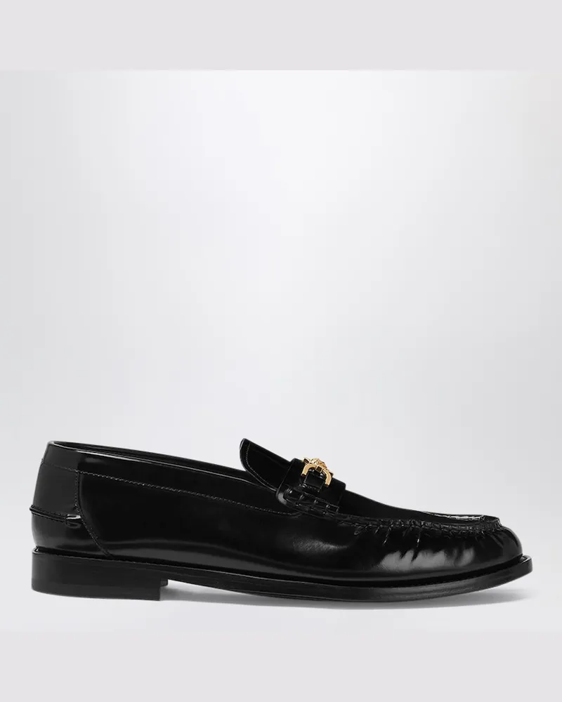 Versace Schwarze Medusa 95 Loafer aus Leder Black