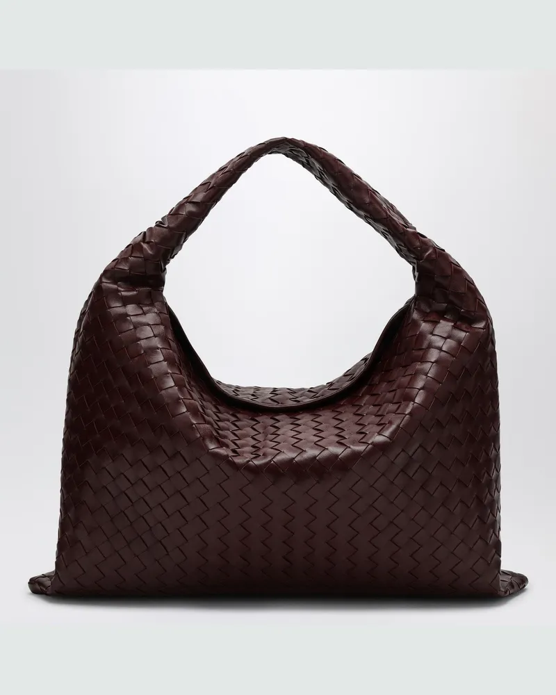 Bottega Veneta Große Schultertasche Hop in Barolo-Farbe 
