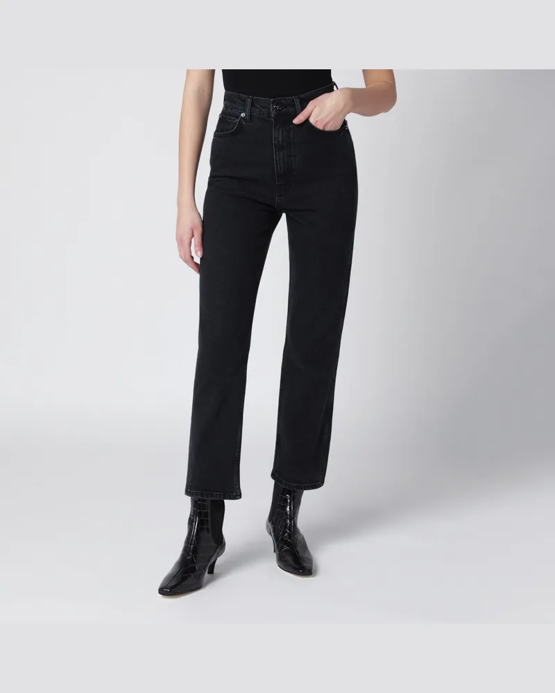 Anine Bing Jean Vintage-Jeans in Schwarz Black