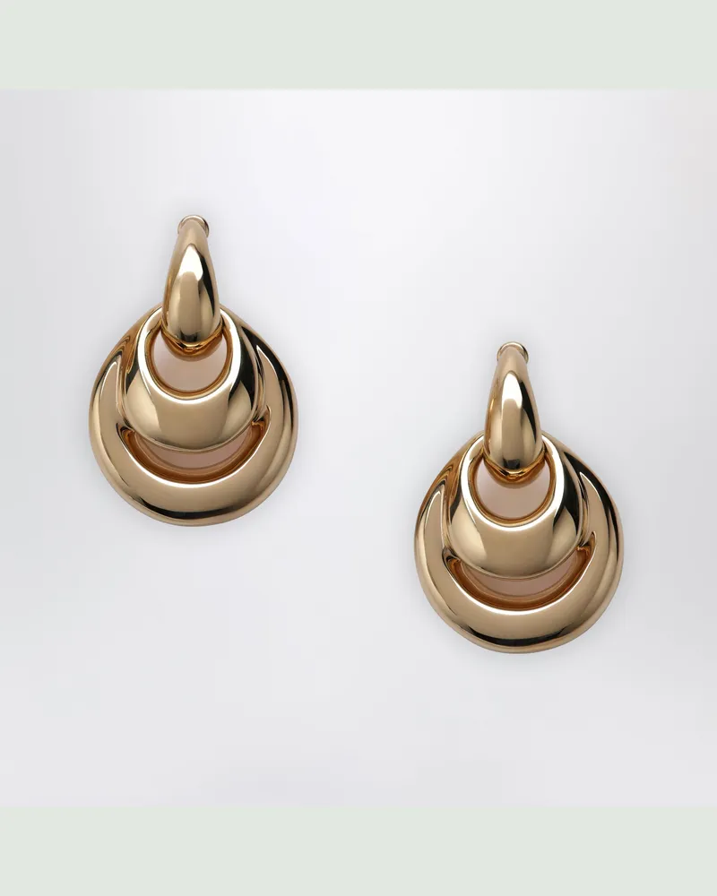 PANCONESI Goldfarbene Blow Up Drop Ohrringe Metal