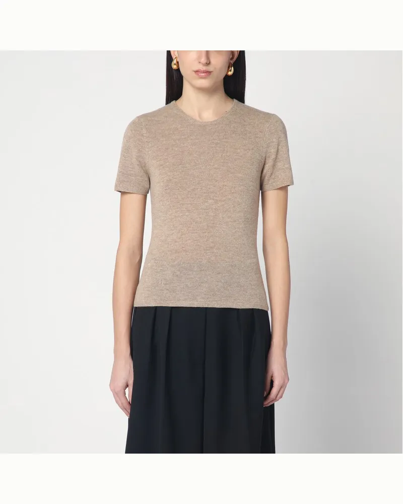 The Garment Kamelfarbener Pullover Como aus Wolle Beige