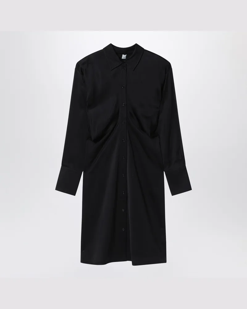 Totême Schlabberhemdkleid schwarz Black