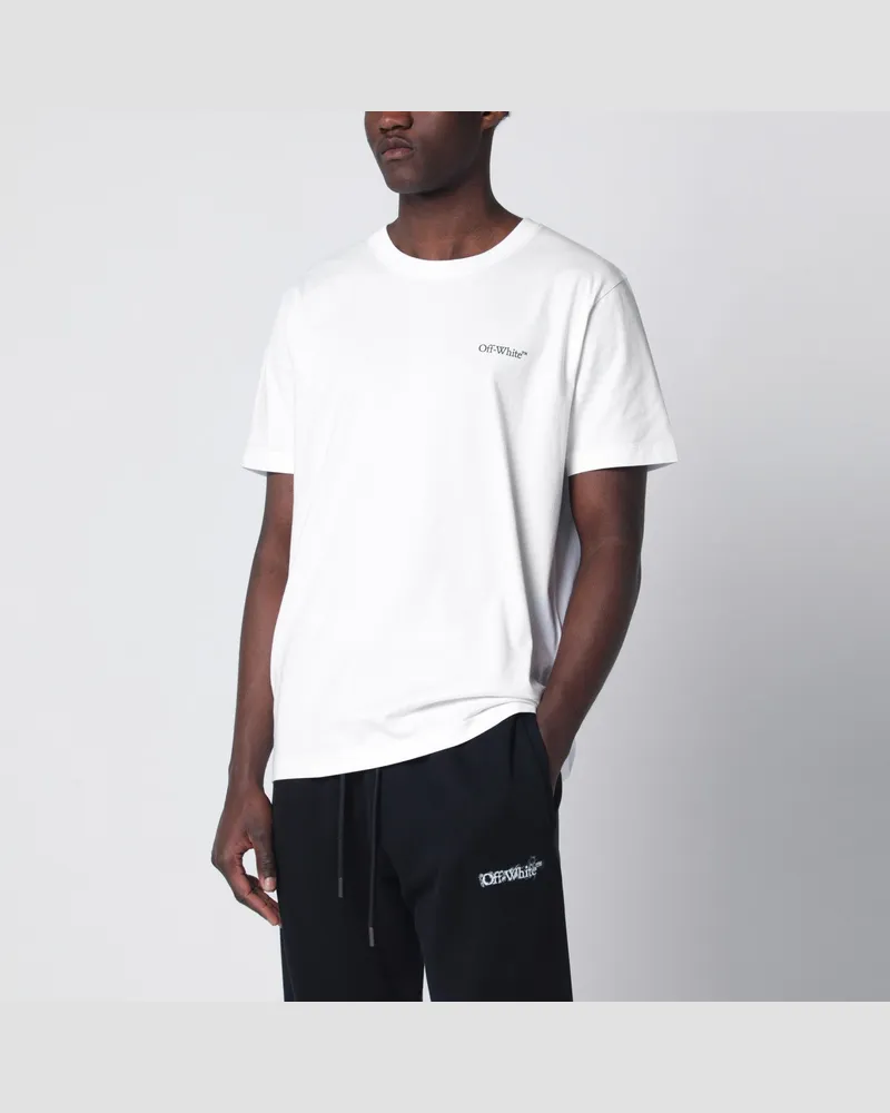OFF-WHITE Weißes T-Shirt mit Logo-Print White