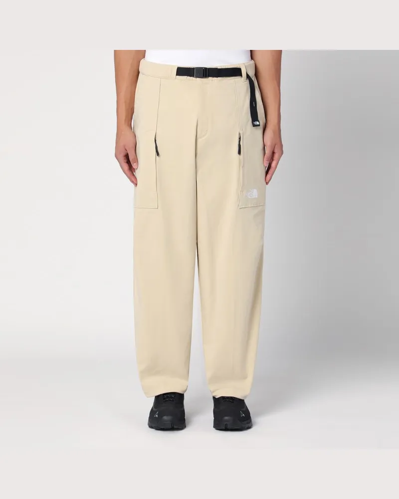 The North Face Cremefarbene Hose aus Baumwollgemisch Hellblau