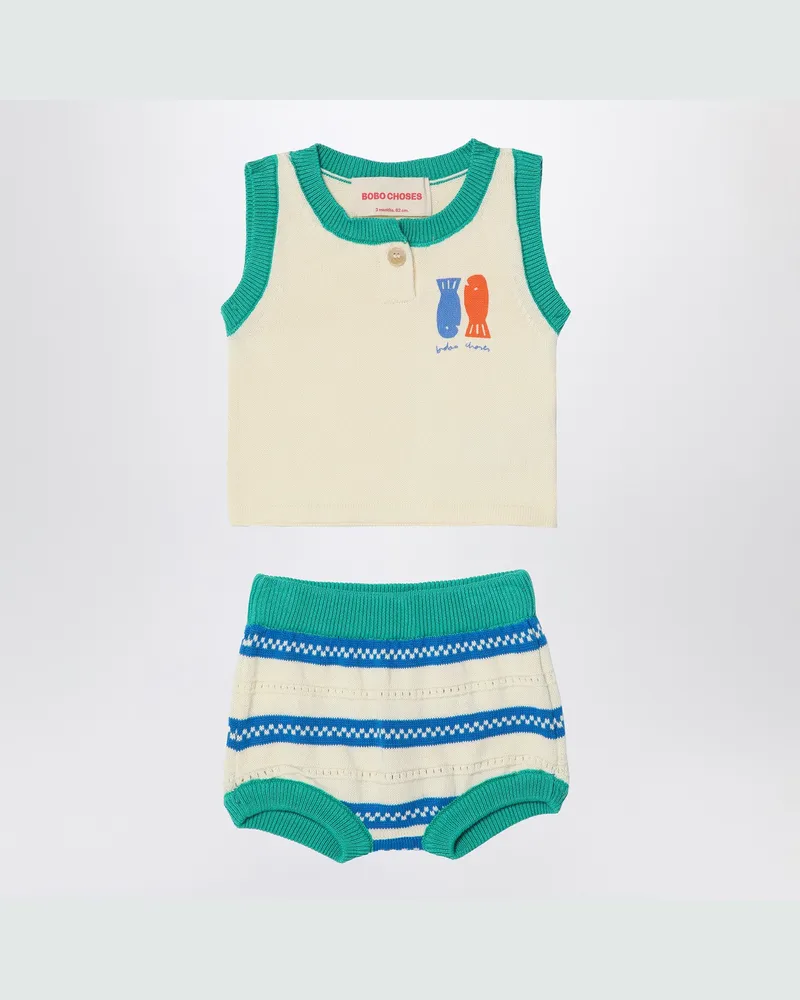 BOBO CHOSES Jacke mit Farbblockmuster aus Denim 