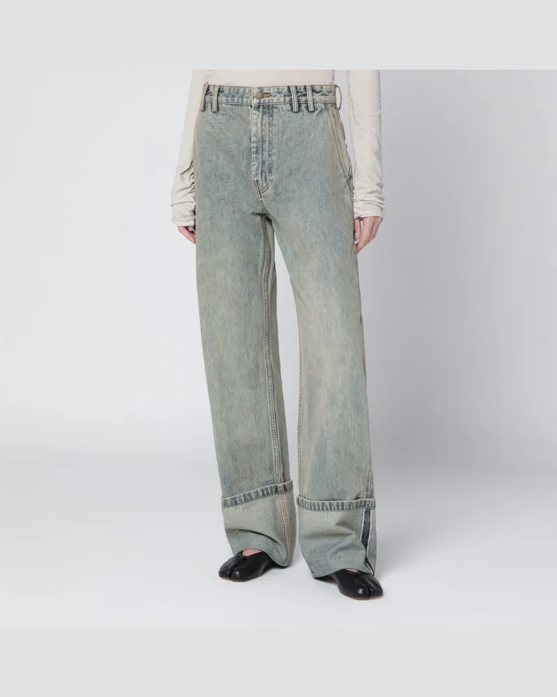 Entire Studios Weit geschnittene Jeans mit Washed-Effekt Grau