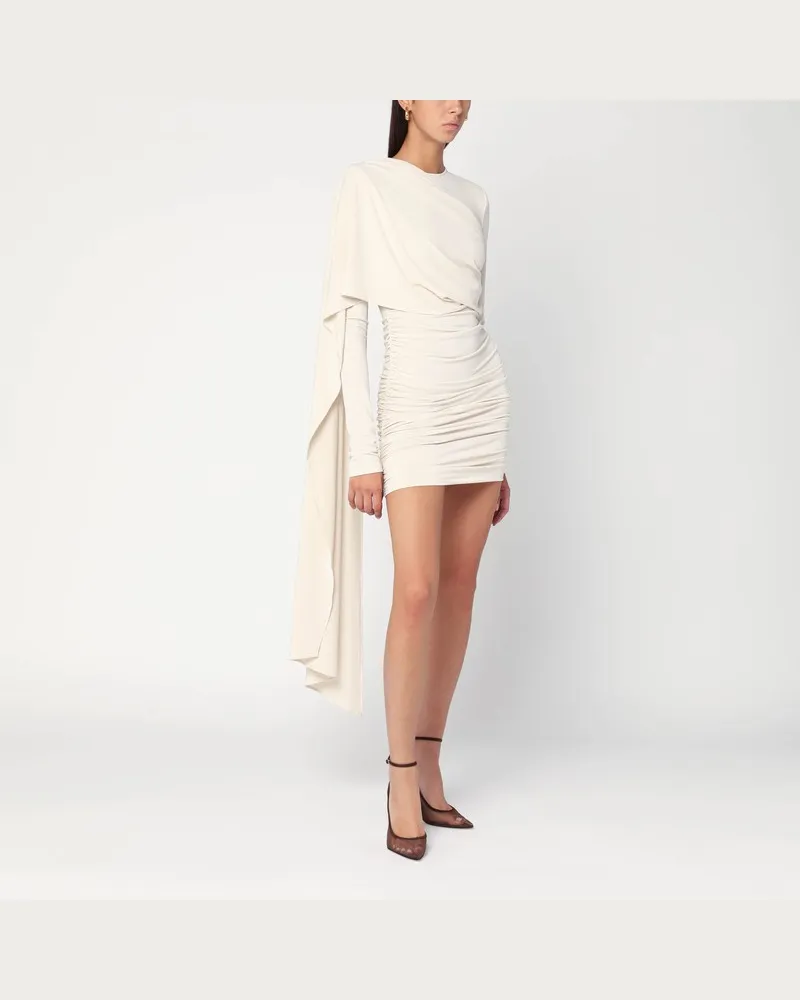 ANDAMANE Xenia Elfenbein Mini-Kleid Weiß