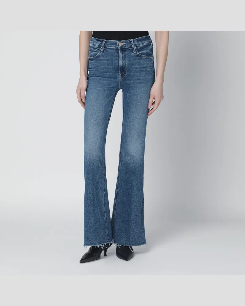 Mother Doozy Sneak Fray Schlagjeans Blue