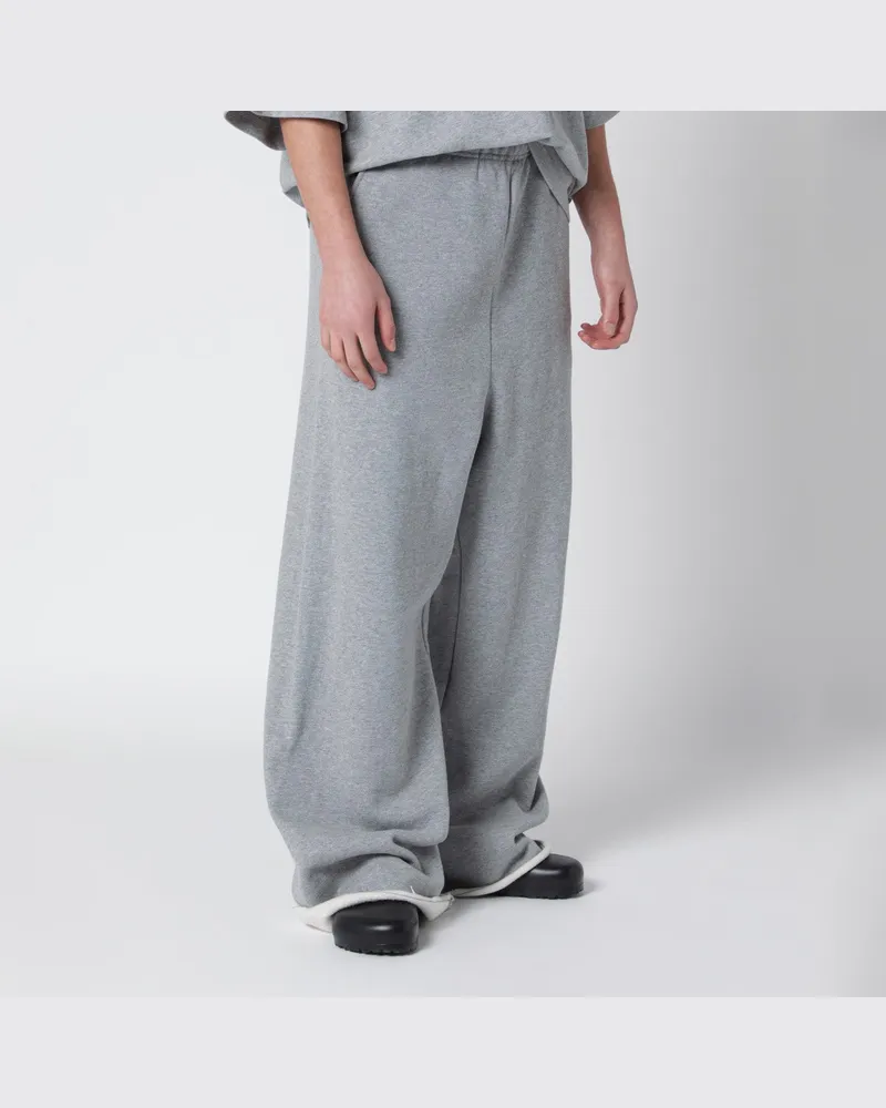 Entire Studios Schwarze weite Baumwoll-Jogginghose Grey