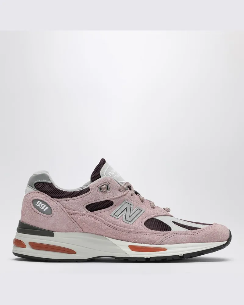 New Balance Sneaker Made in UK 991v2 blau navy/weiß Rosa