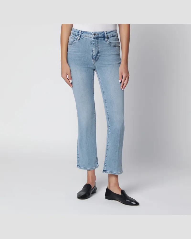 Frame Denim The Reboot Crop Jeans in Lark Hellblau Blue