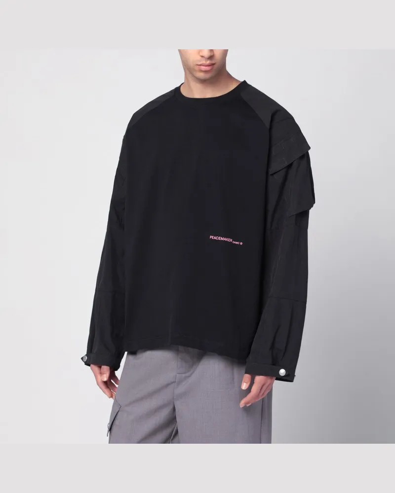 OAMC Peacemaker Pullover in schwarzer Baumwolle Schwarz