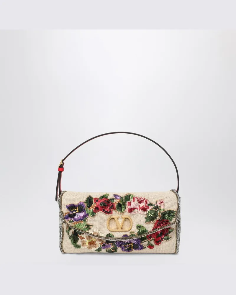 Valentino Garavani Kleine Schultertasche Vain Soft mit Stickerei Mehrfarbig