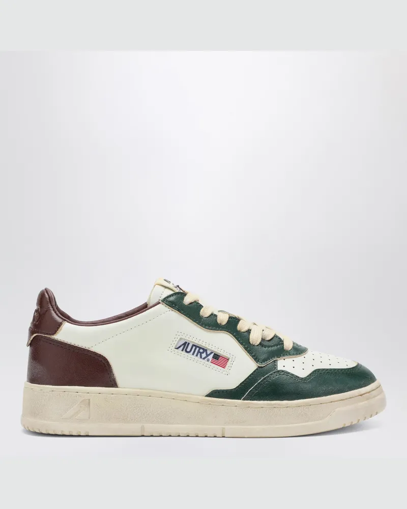 AUTRY Sneaker Medalist Low Super Vintage Weiß/Grün/Rum White