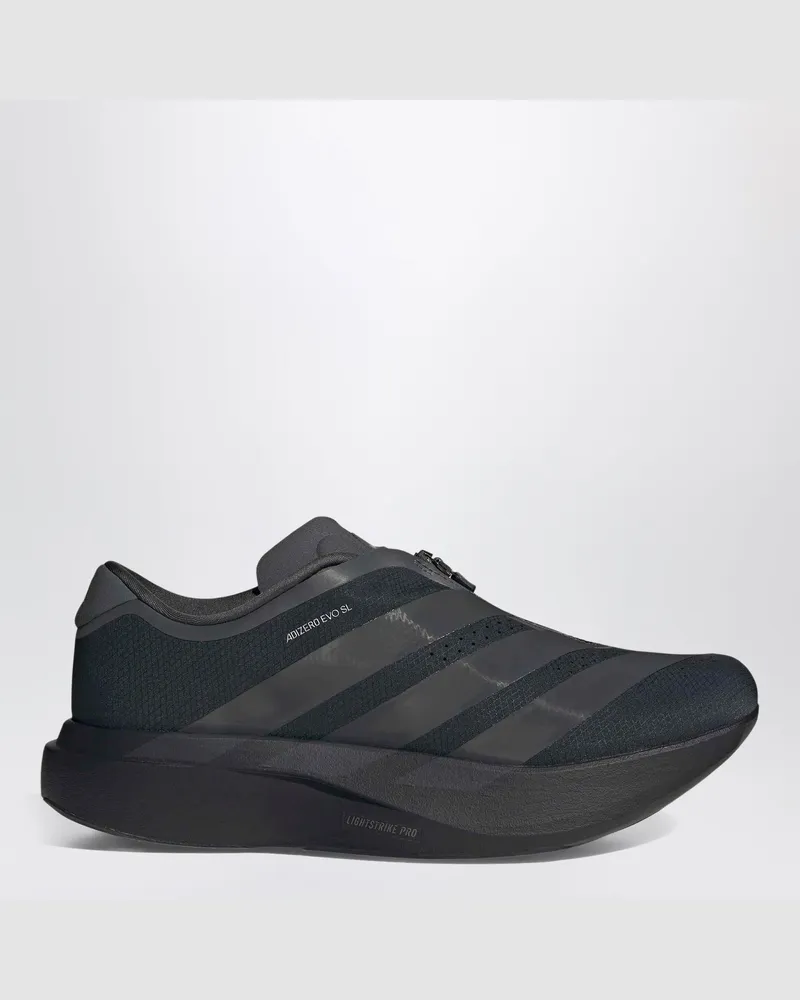 adidas Adizero EVO SL 2 Sneaker in Core Black / Grey Six / Silver Metallic Black