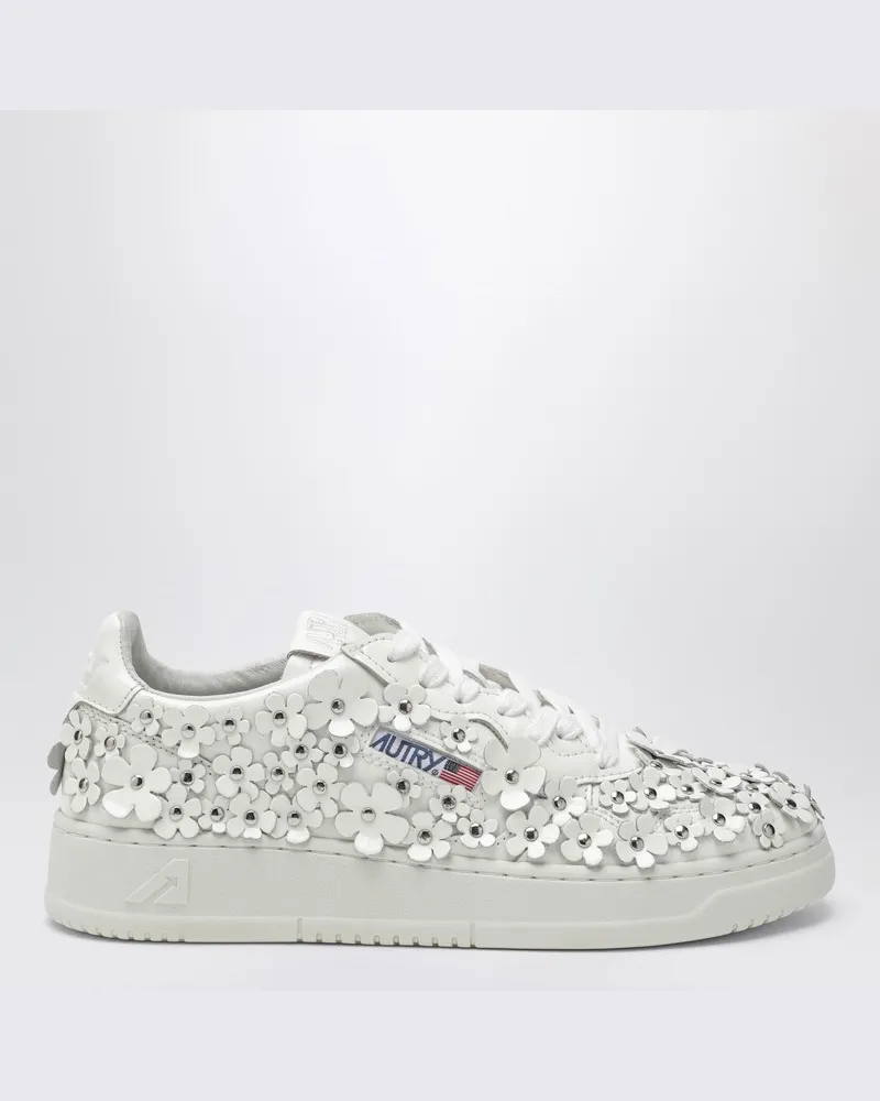 AUTRY Sneaker Medalist Blühend aus weißem Leder Weiß