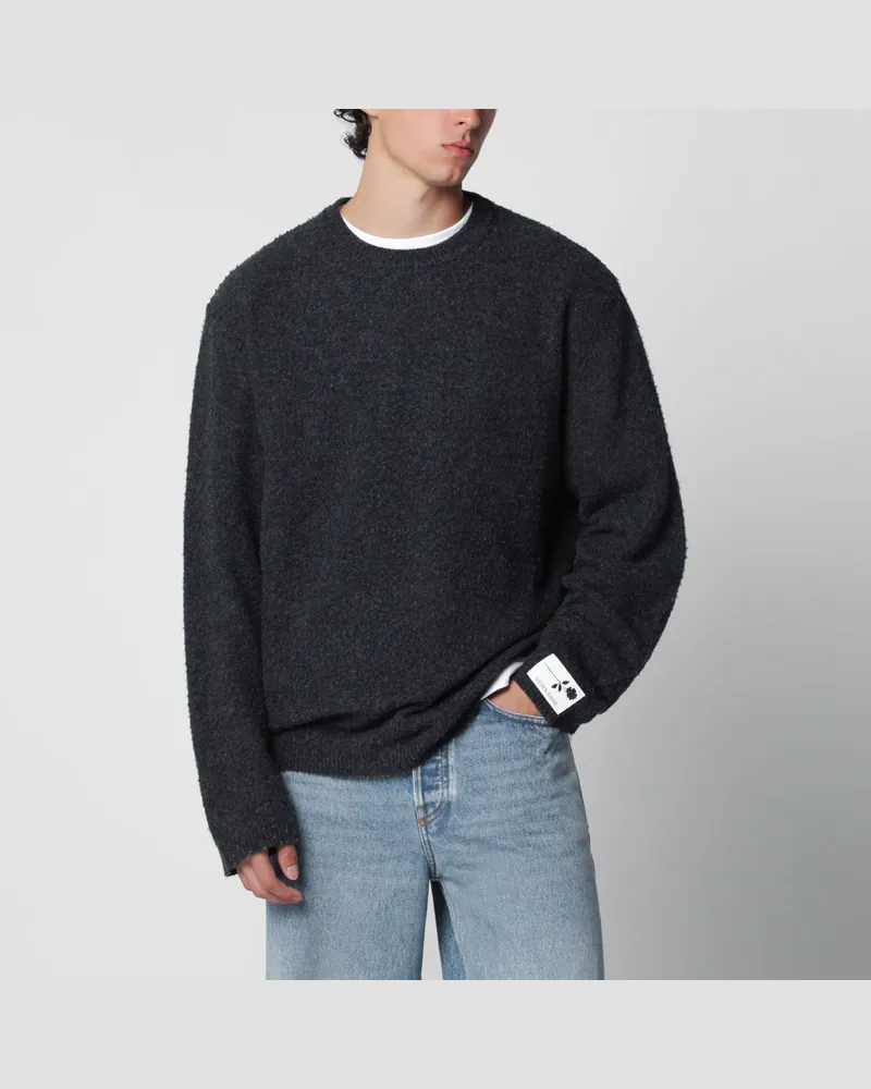 Golden Goose Grauer Pullover aus Boucléwolle Grey