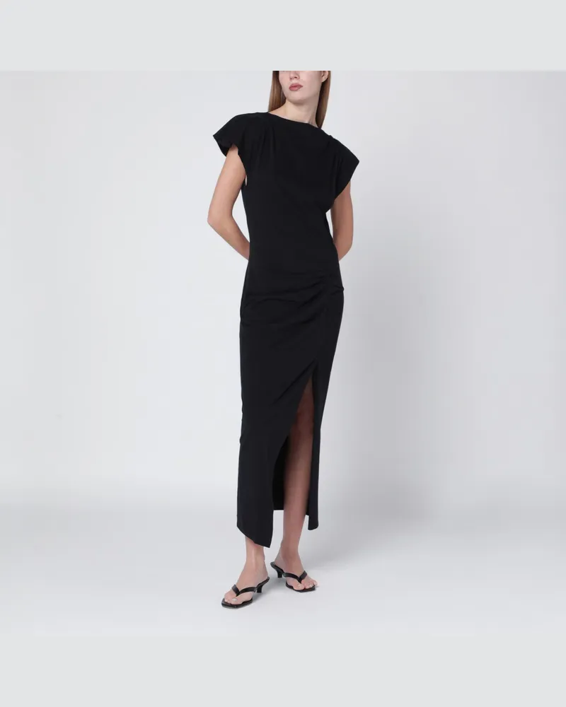 Isabel Marant Langes schwarzes Nadela-Jersey-Kleid Black
