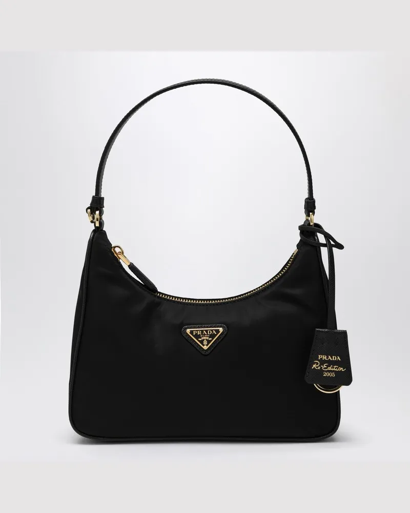 Prada Schwarze Handtasche Re-Edition 2005 Schwarz