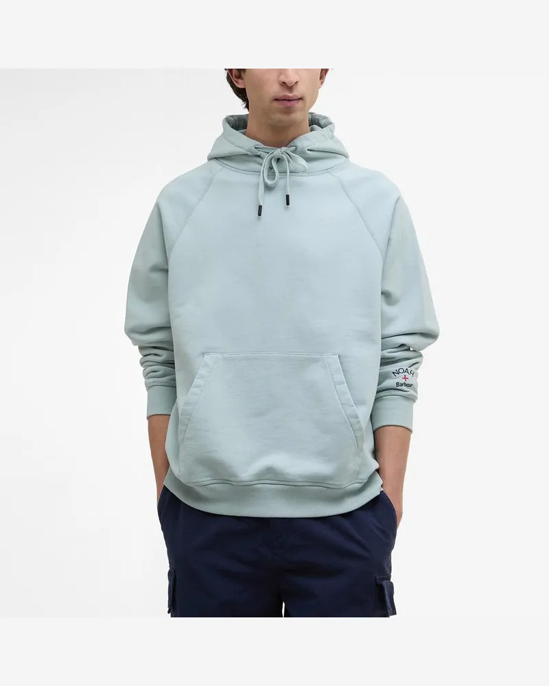 Barbour Sweatshirt in Eisfarbe  x NOAH Hellblau