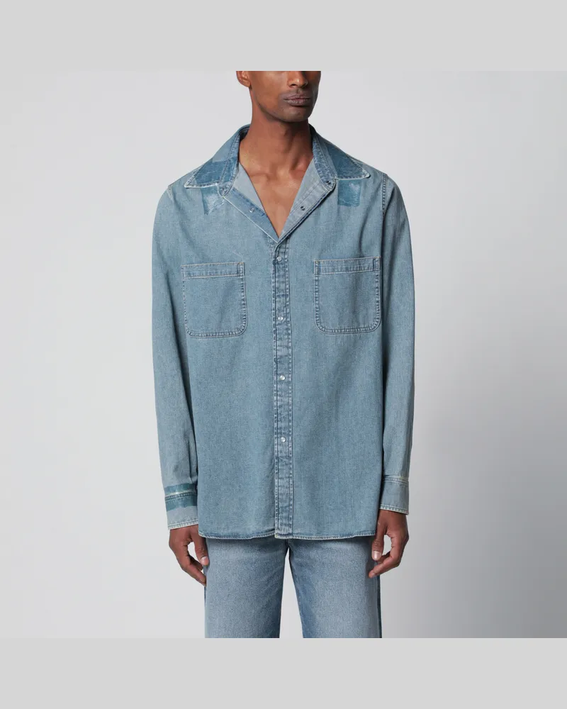 Maison Margiela Eisblaues Denimhemd Light