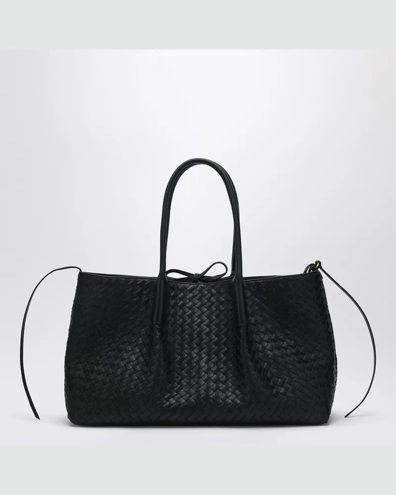 Bottega Veneta Große Pinacoteca Tasche schwarz/Fondant 