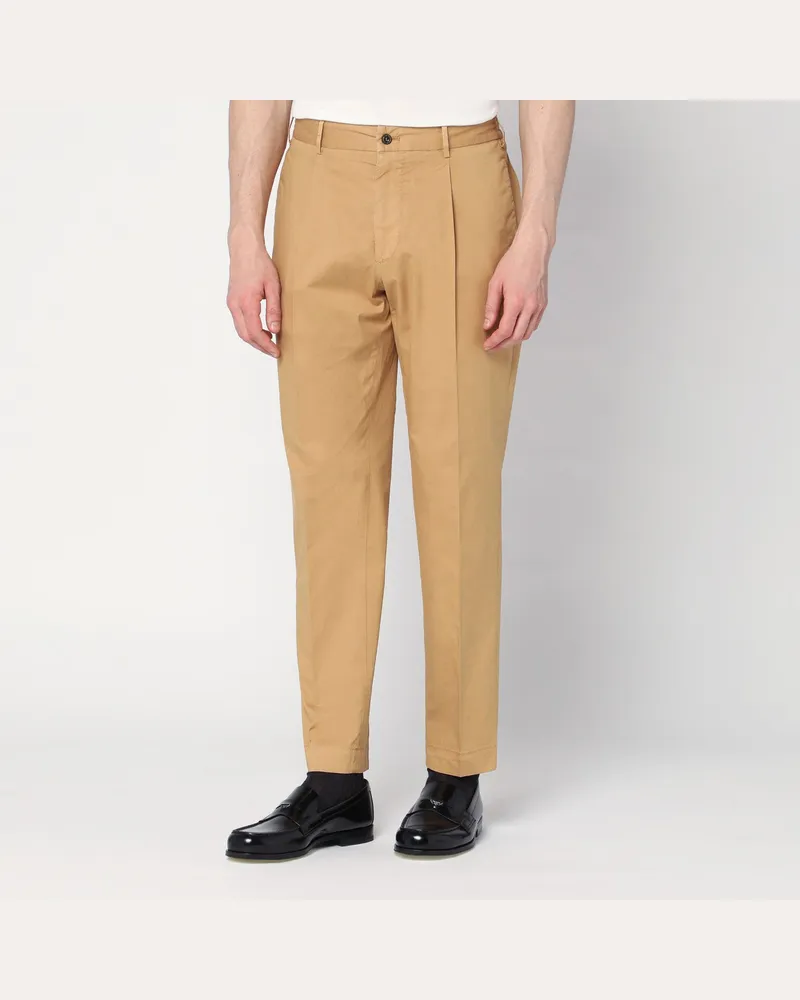 Biagio Santaniello Beige Hose aus Baumwolle Beige
