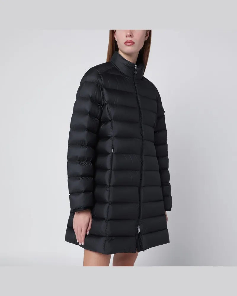 Moncler Mittellange Daunenjacke Igesse in Schwarz Schwarz