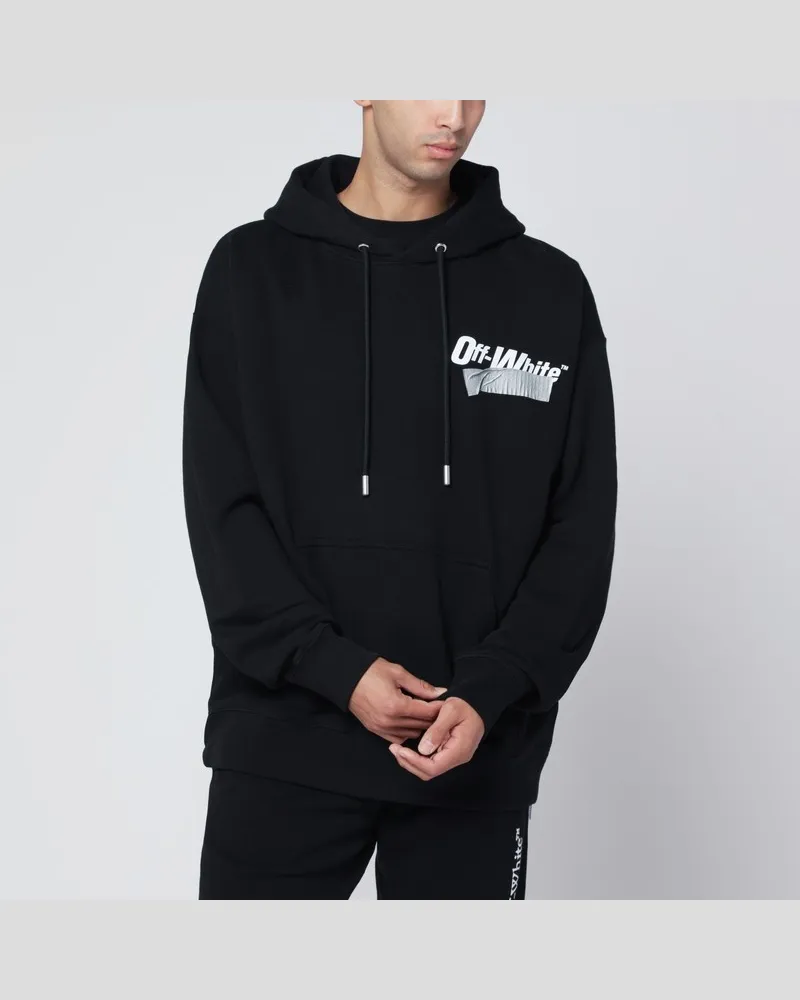 OFF-WHITE Schwarzer Cupid Tape Skate Hoodie Schwarz