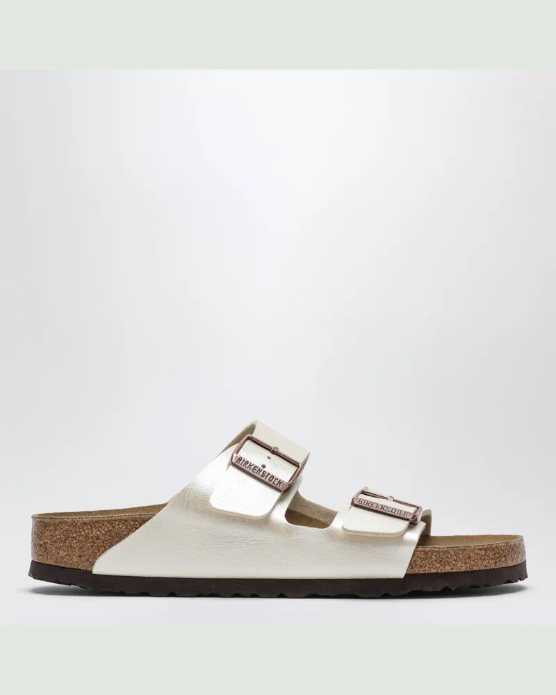 Birkenstock Arizona Birko-Flor Slides perlweiß White