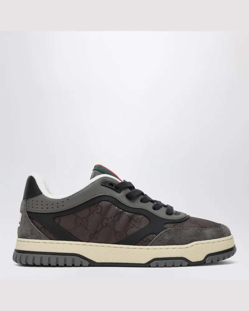 Gucci Re-Web schwarze und graue Sneaker Schwarz