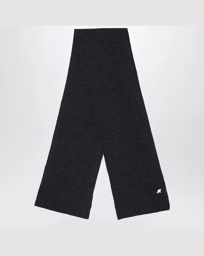 K-Way Schwarzer Schal Etienne aus Wolle Black
