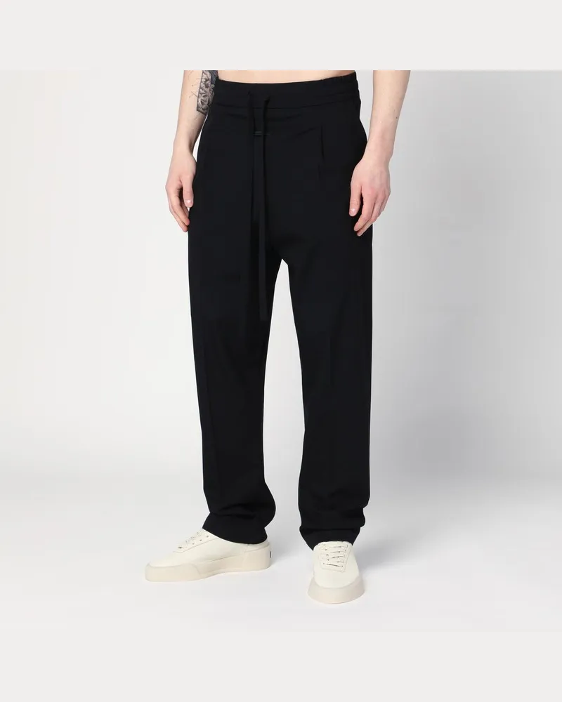 Fear of God Schwarze Hose aus Baumwolle und Wolle Schwarz