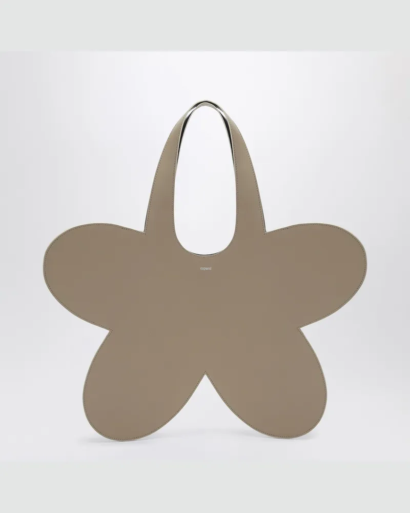 COPERNI Blumenbeige Leder Tragetasche 