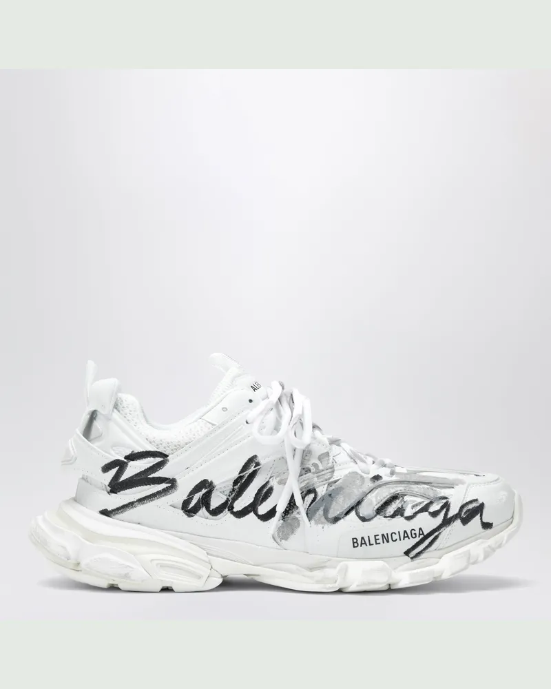 Balenciaga Track Signature Sneaker in Weiß/Schwarz White