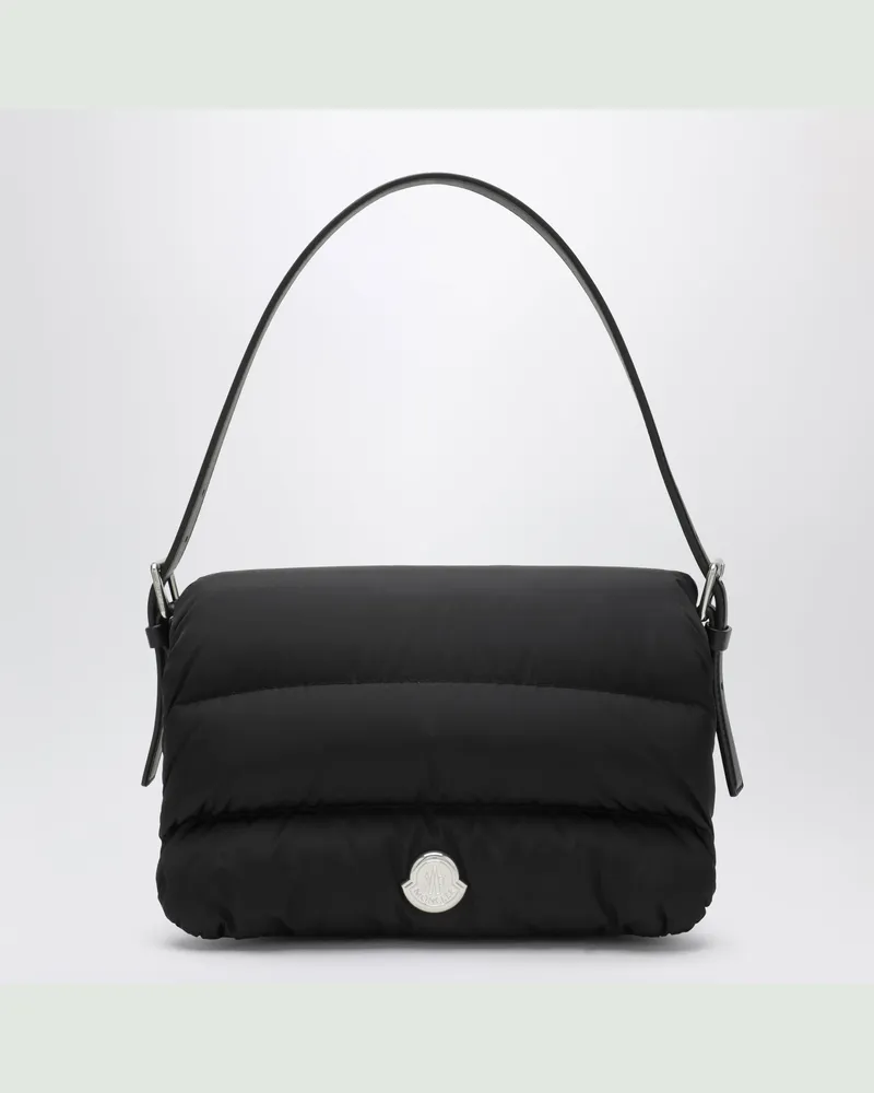 Moncler Schwarze Caradoc Schultertasche aus Nylon Black