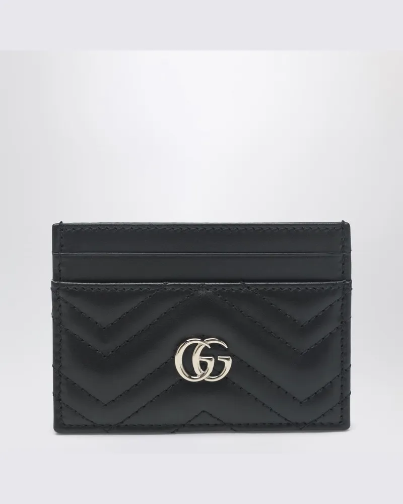 Gucci GG Marmont Kartenetui schwarz/gold 